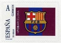 Los sellos  y productos filatelicos Oficiales del FCBARCELONA " Bara-Futbol Club Barcelona- FCB "