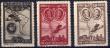 Sellos de Espaa 1930 n 583-589-590  Pro- Unin Iberoamericana Sueltos Nuevos seal de fijasellos