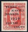 Sellos de Espaa 1936 n 741 SD Vuelo Manila-Madrid Nuevo sin fijasellos