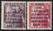 Sellos de Espaa 1950 n 1083 A B  Visita Caudillo a Canarias nuevo sin fijasellos