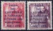 Sellos de Espaa 1951 n 1088/1089 Visita Caudillo Canarias Nuevo sin fijasellos