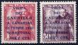 Sellos de Espaa 1951 n 1088/1089 Visita Caudillo Canarias Nuevo sin seal de fijasellos