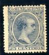 **VENDIDO**Sello de Espaa 1889-1899 n 221 ** azul  25 cent. Alfonso XIII